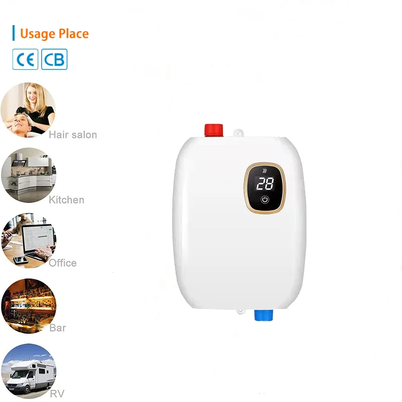 Customized Electric Shower New Style Steel Stainless Power Tank Outdoor Garage Low Power Instant Electric Water Heaters