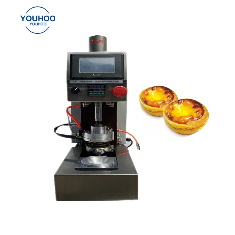Mini biscuit waffle crust egg tart production line egg tart skin forming machine of tartlet wrapper