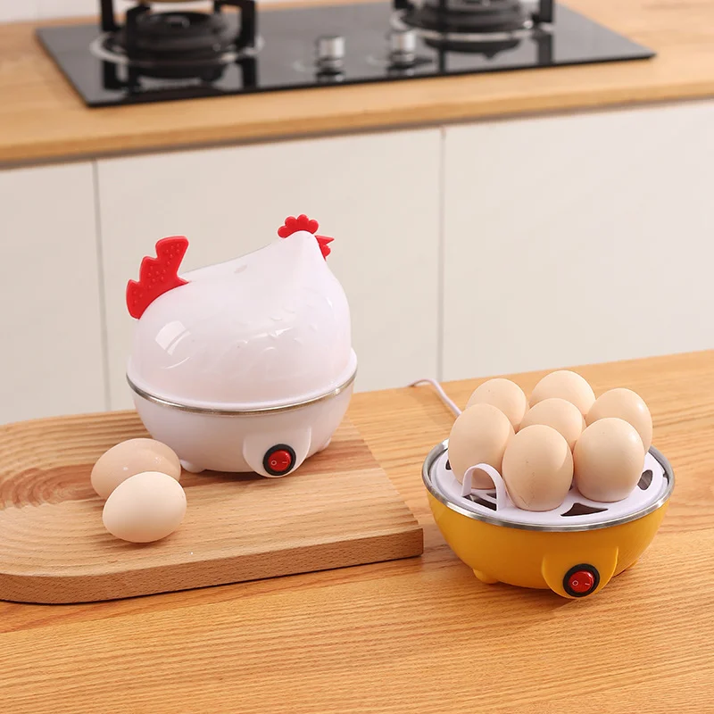 Household portable automatic mini egg electromechanical stainless steel boiler quick hard boiled egg maker for hard boiled