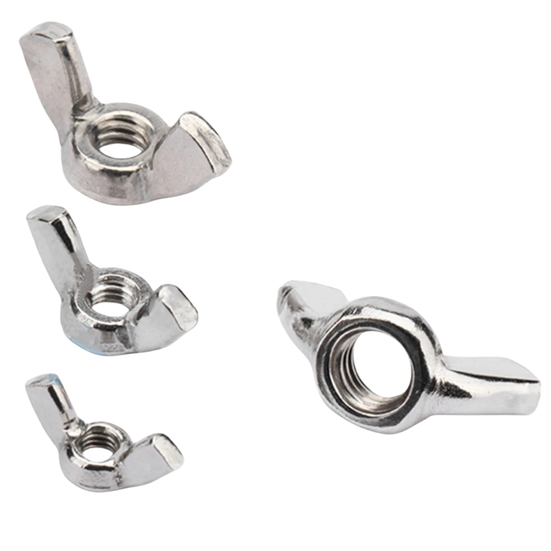 YH Factory Supply Customized Stainless Steel 18-8 Stainless Steel M3 M4 M6 Butterfly/Wing Nut