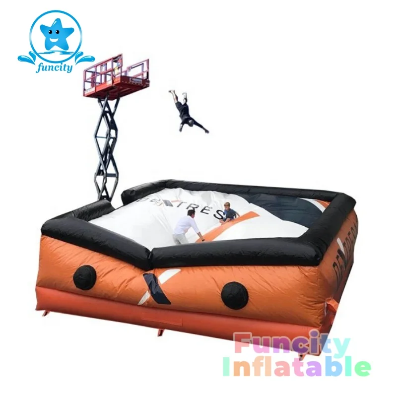 Freestyle Trampoline Park Air Cushion For Lifesaving Inflatable Airbag Landing