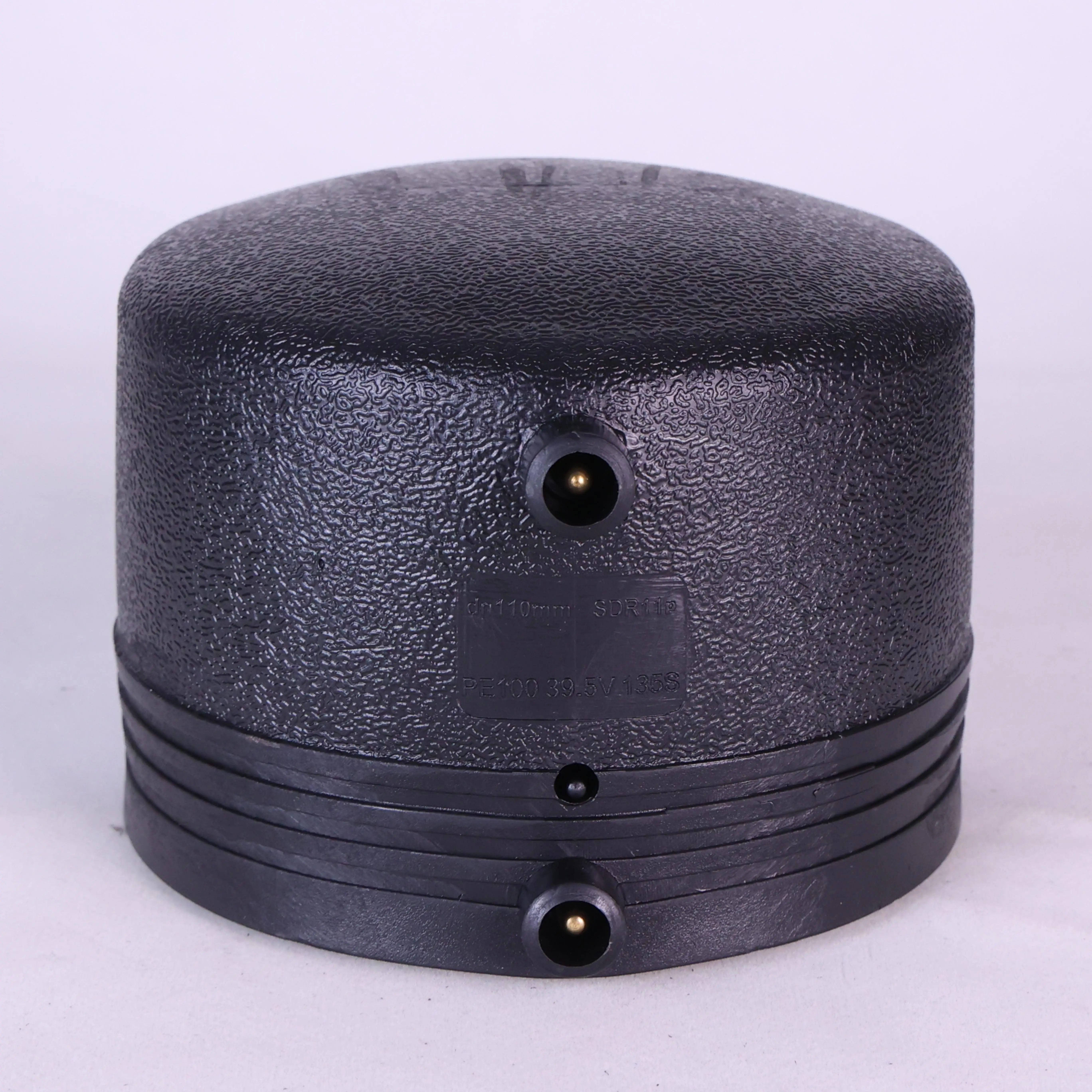 Wholesale PE100 level Plastic Black Tube Pipe Fittings HDPE Fuse Cap