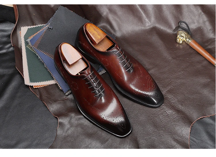 Premium Quality Hot Selling leather shoes for men Luxury Trendy Black men Official Shoes Comfortable Genuine Leather Shoes Men