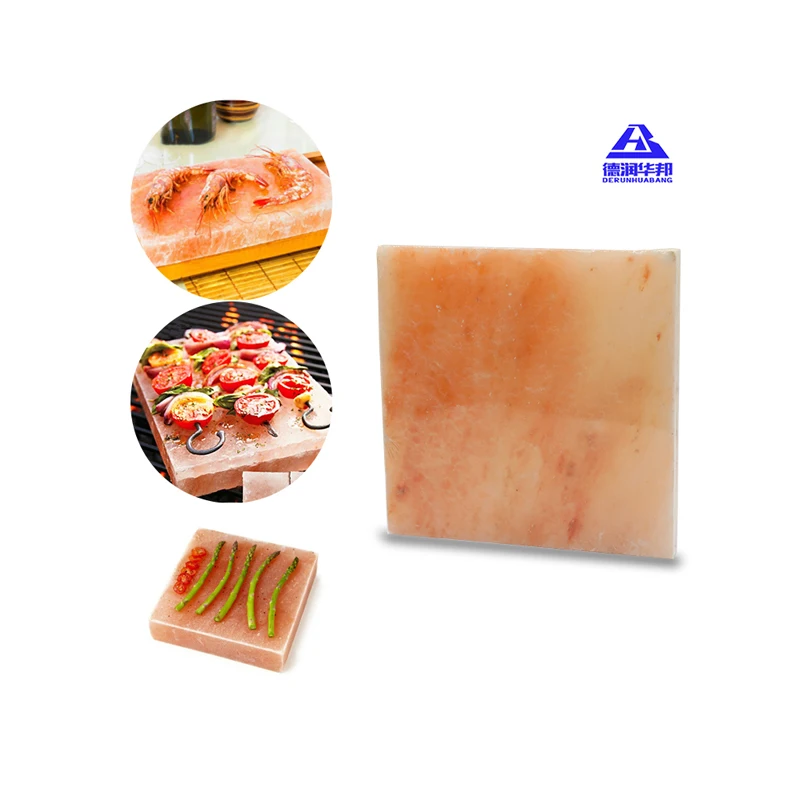 Natural rose salt brick sweat room salt brick himalayan salt plate for sauna room decoration
