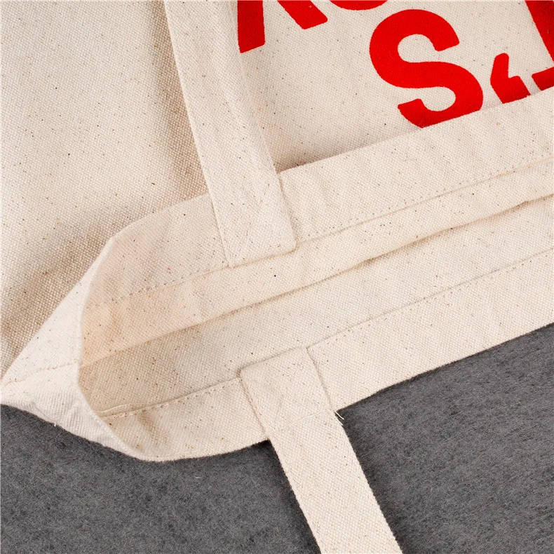 Handled Muslin Cotton Shopping Bag Durable custom design tote bag canvas bag