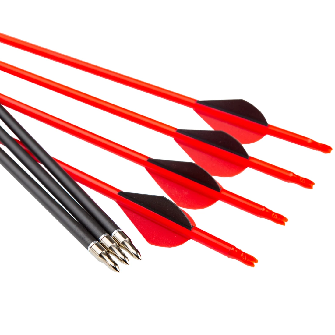 Pinals Arrows for Bow Hunting Pure Carbon Shaft Aluminum Inserts 300 400 500 600 Spine Compound Recurve Bows Arrow