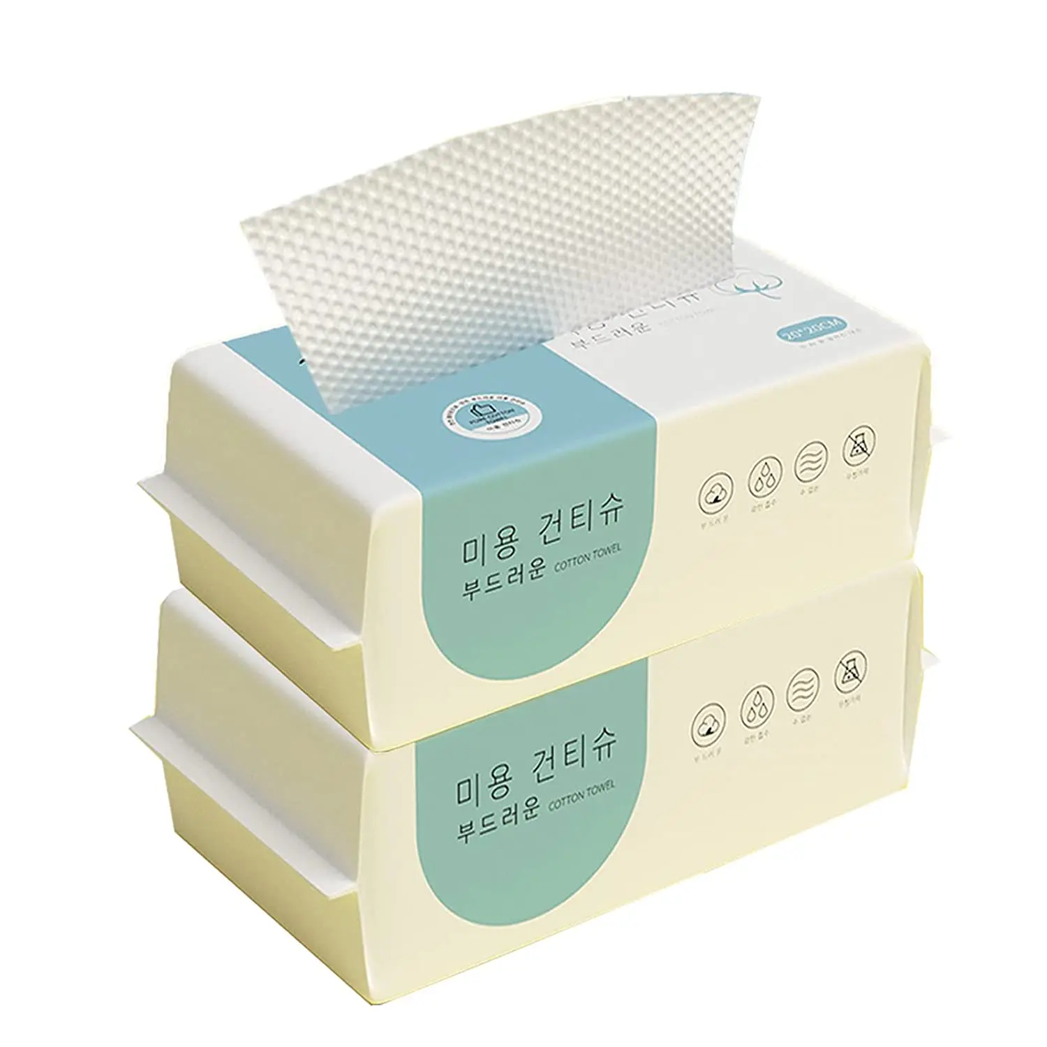 Прямые продажи с фабрики, 100% вискозы, мягкие нетканые одноразовые полотенца для сушки лица, хлопковая ткань для лица