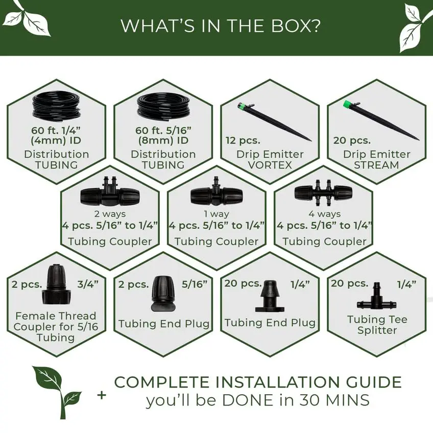 Watering Irrigation System Adjustable Drip Irrigation Set Misty Garden Cooling Sprinkler