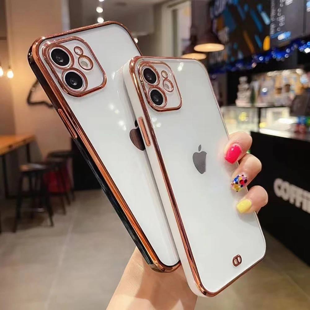 Low MOQ For Oneplus nord CE 2 case plating cell phone case in stock soft TPU electroplating phone cover for Oneplus Nord