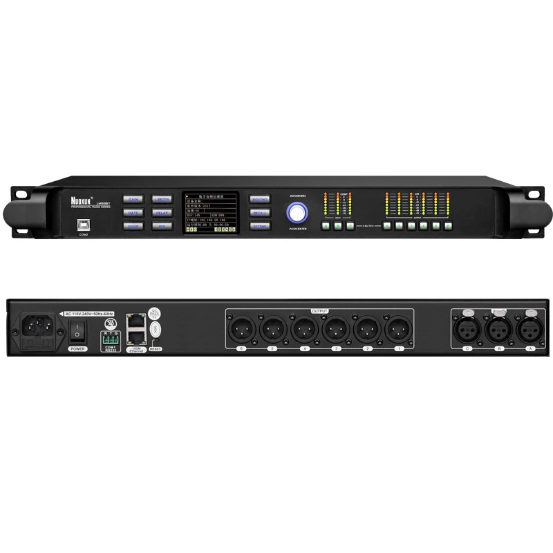 LM836T OEM 3 in 6 Out Hot Sale Dsp Processor Audio Effects Digital Stereo Stage Equalizer Wholesale