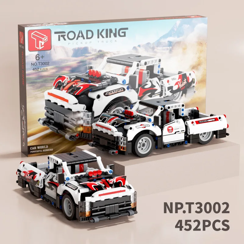 Hot Sale Kids Toys Building Block Sets Building Blocks Toys Pull Back Racing Car Educational Brick Block Toys