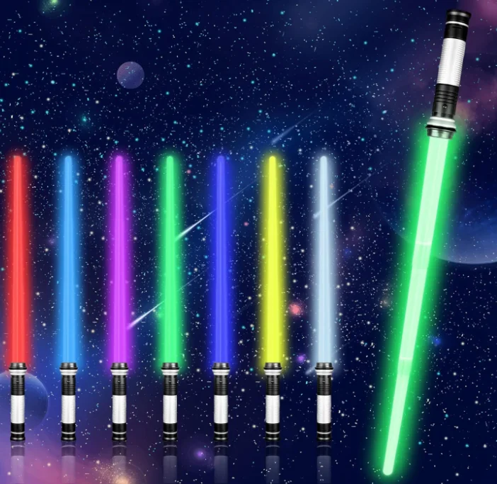 Boys Lightsaber Sword Toy Party Favor for Adult Kids Cosplay Light Up Saber with Sound 7 Colors Retractable Lightsaber for Kids