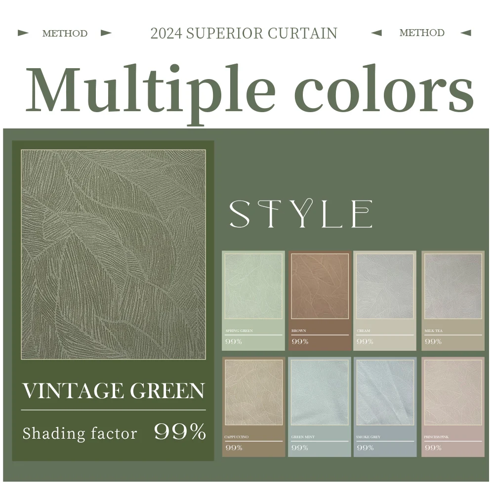 IKSUN Blackout Top Grommet Curtains American Style Luxury Windows Shades Drapes Wavey Curtains For The Living Room Bedroom Hotel