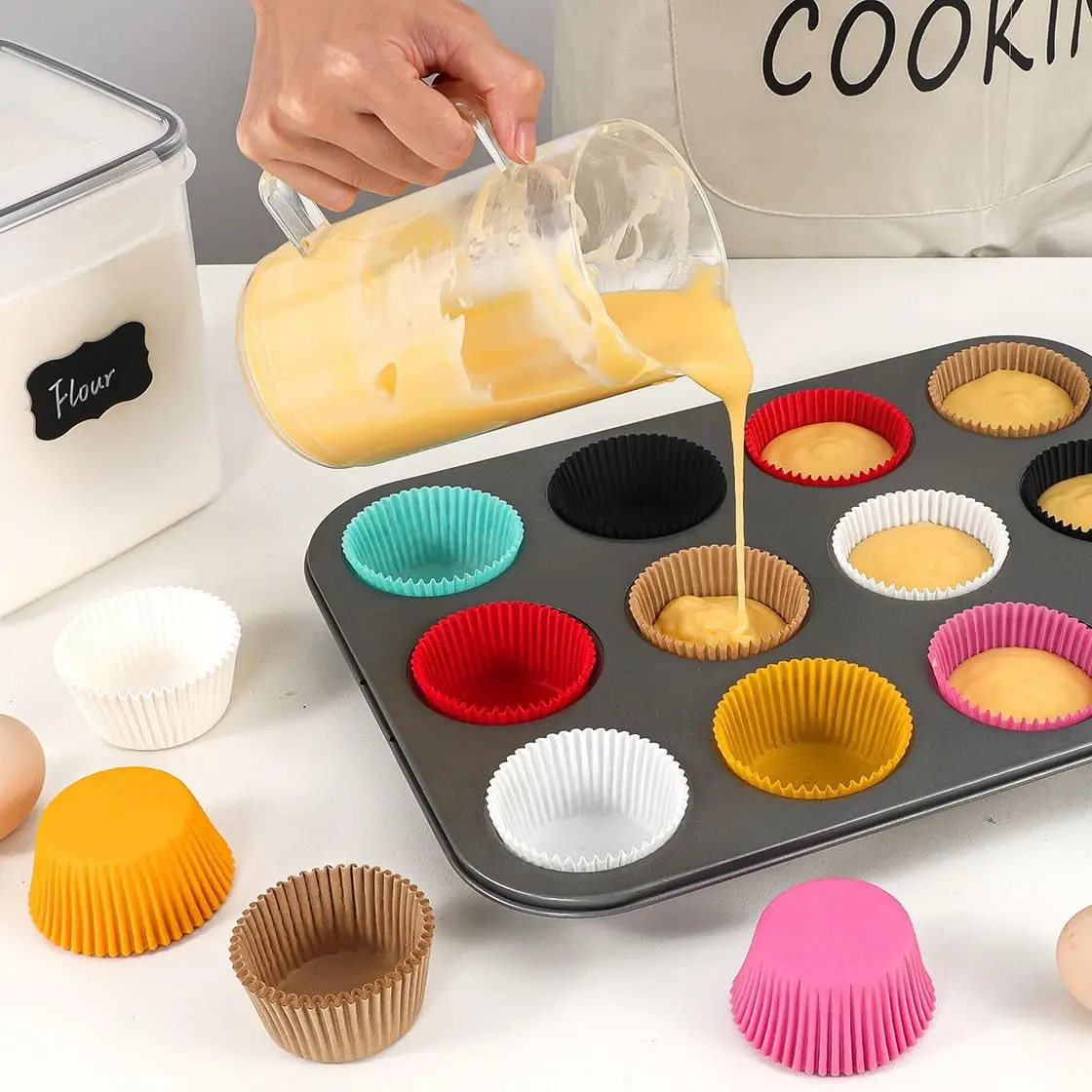 Party Use Cake Tools| Heat Resistant Paper Cups Greaseproof Cupcake Liners 6cm Size Disposable Small Muffin Cake Mold