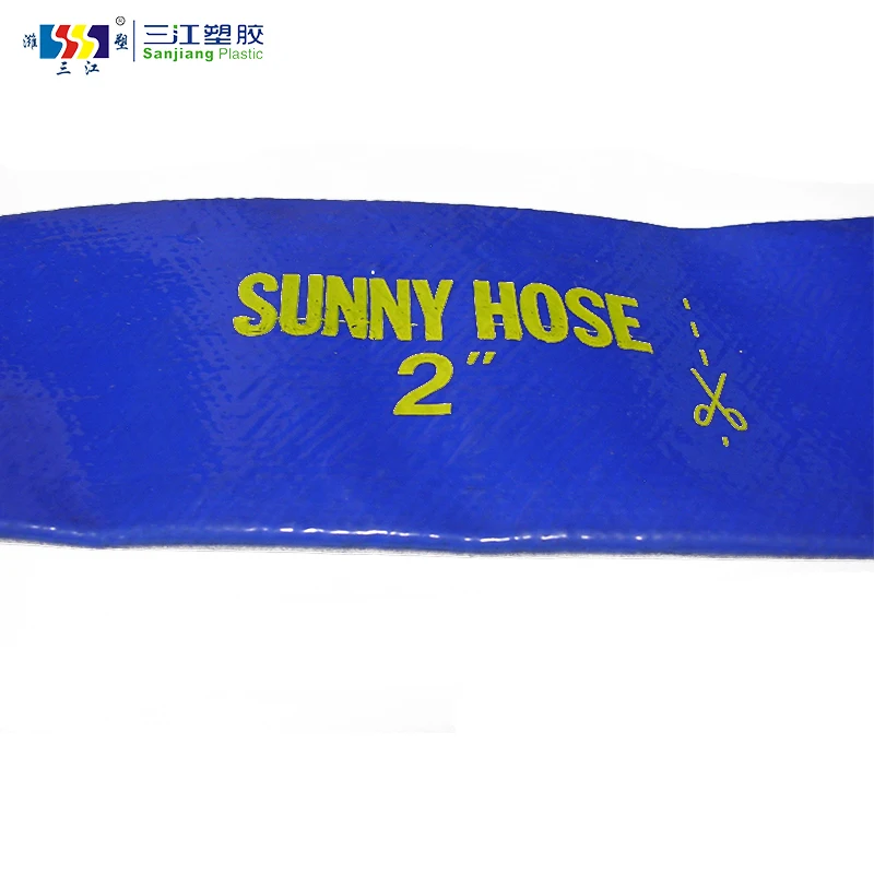 Fabric Braided Flexible PVC Sunny Hose Lay flat Hose Uv Resistant PVC Layflat Hose Pipe