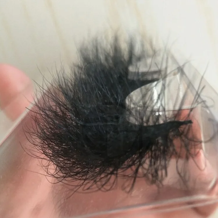 
Super Fluffy Mink Fur Lashes Extra Dramatic Long Thick Curl Eyelashes Handmade Wispy Curly Mink Eyelashes 
