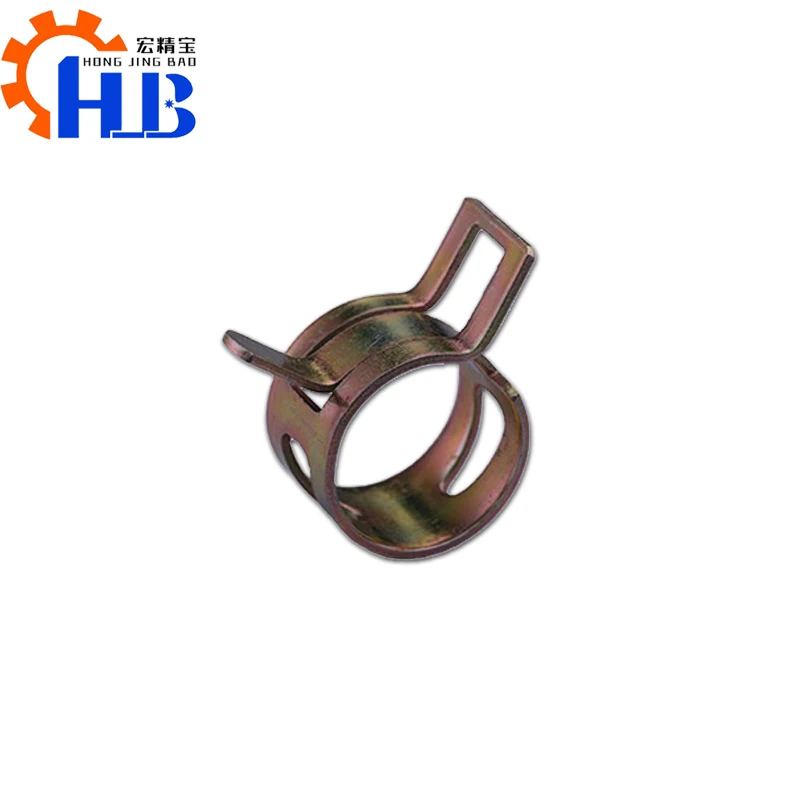 
Zinc Plated Steel Loop Spring Band Type Squeeze Fuel Hose Clips Stainless Steel Hose Clamp Double Wire Hose Clamp 
