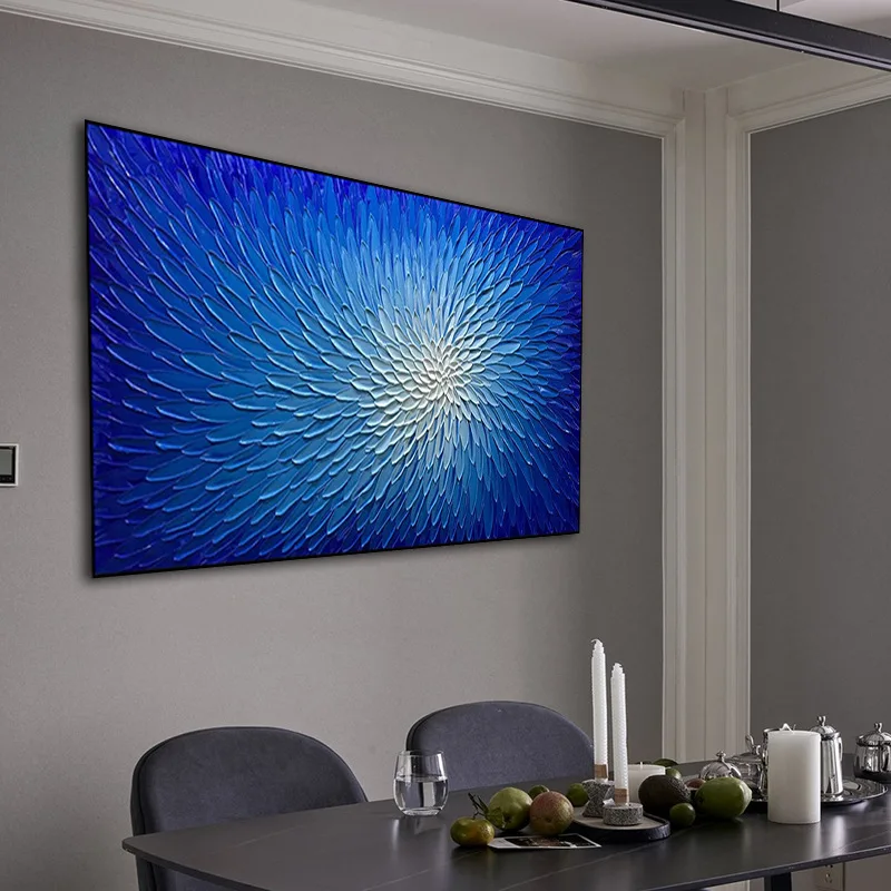 100% Hand Painted Abstract Modern 3D Knife Oil Wall Artwork Canvas Custom-Size Textured Luxury Art Bedroom Home Canvas