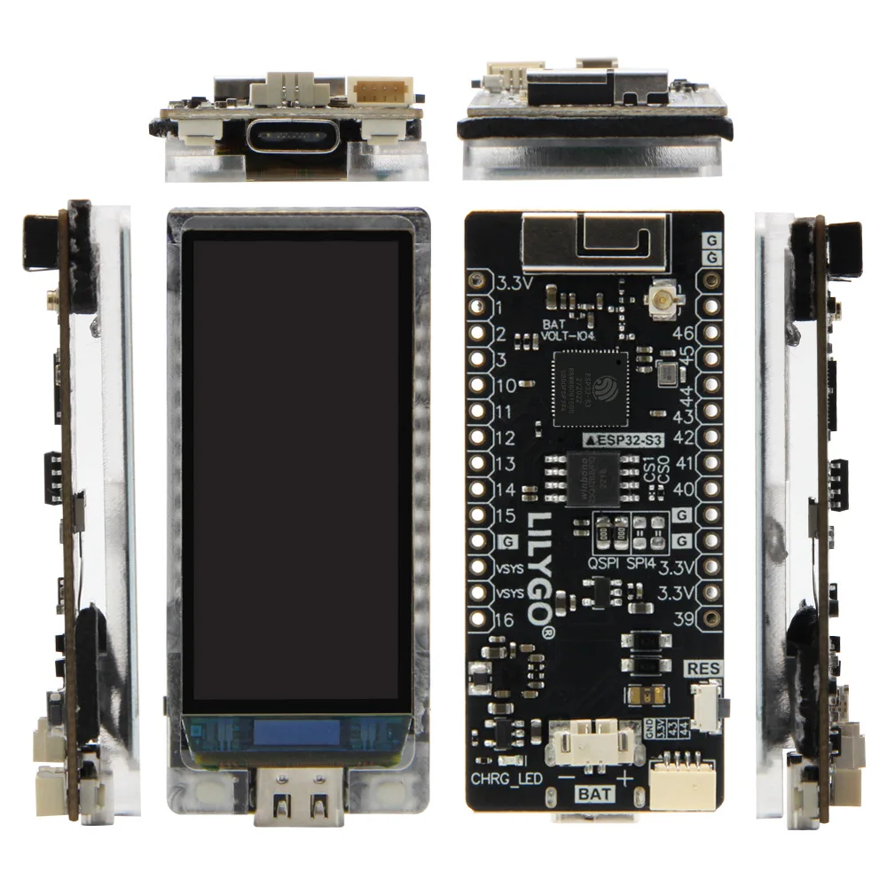 LILYGO T-Display-S3 AMOLED ESP32-S3 1.9inch RM67162 AMOLED Display Development Board OLED WIFI Bluetooth 5.0 Wireless Module