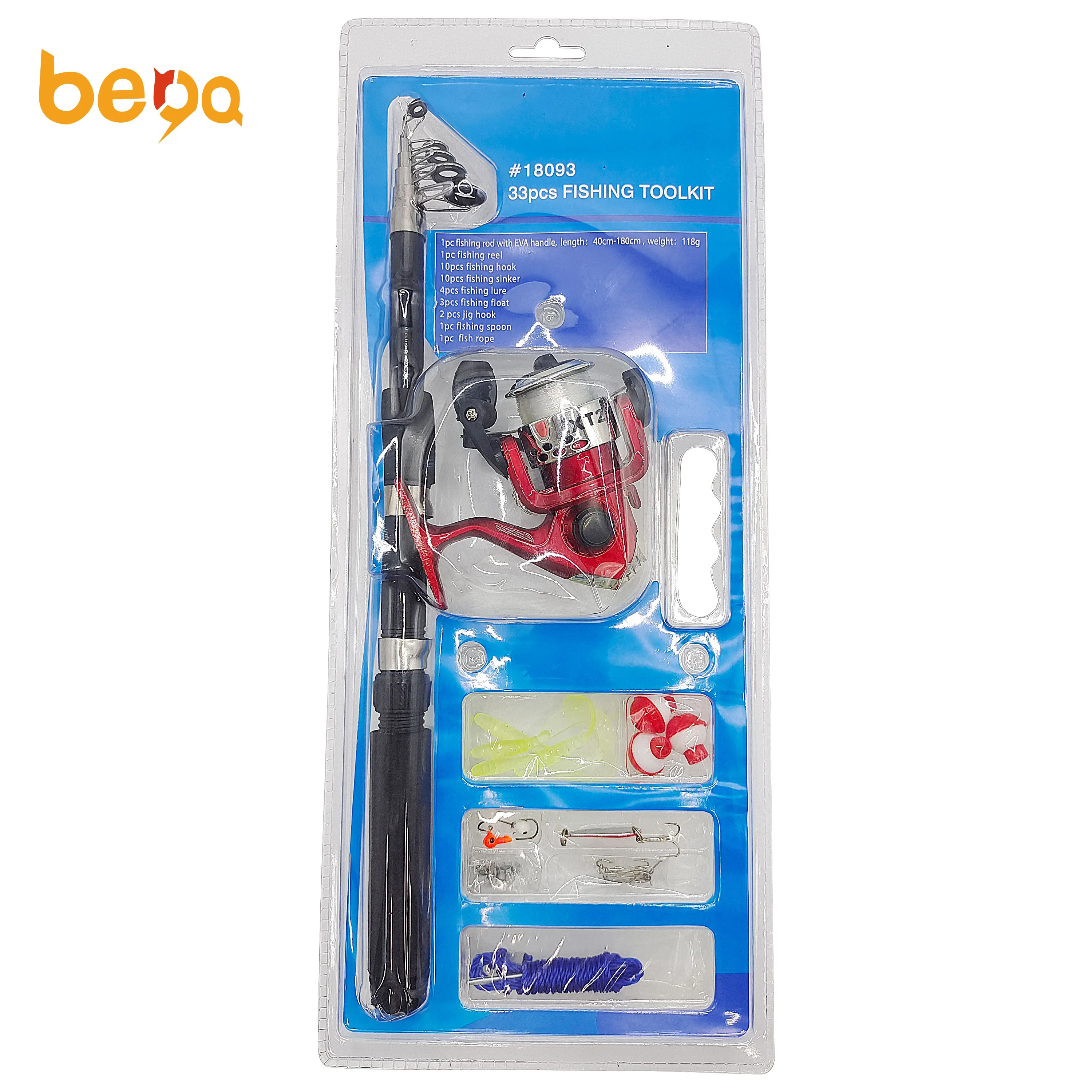 High quality novice fishing rod complete fishing gear set