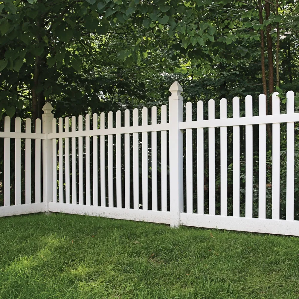 4*8 ft picket vinyl fence , front yard picket fence white PVC car port panels easily assemble, garden design