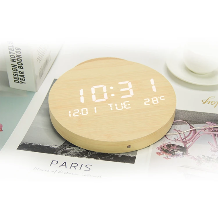 
Customizable high quality new design digital large led wall clock with led display 