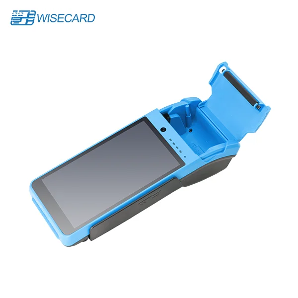 Wisecard T90 cheap price Portable Mobile 4G Android Handheld Pos Terminal Ticketing POS system With Printer for Mobile Payment