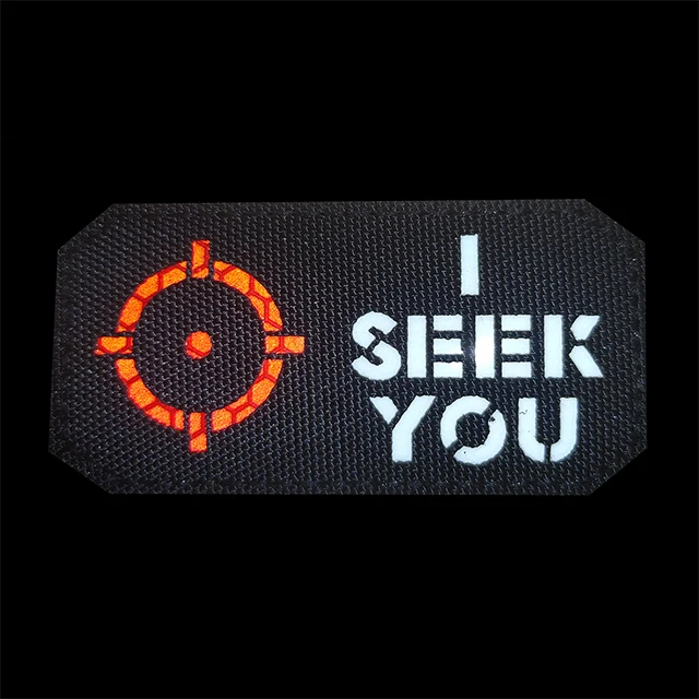 I Seen You English Letter Luminous Glow In The Dark Jackets Accessories School Bags Patches For Decorative