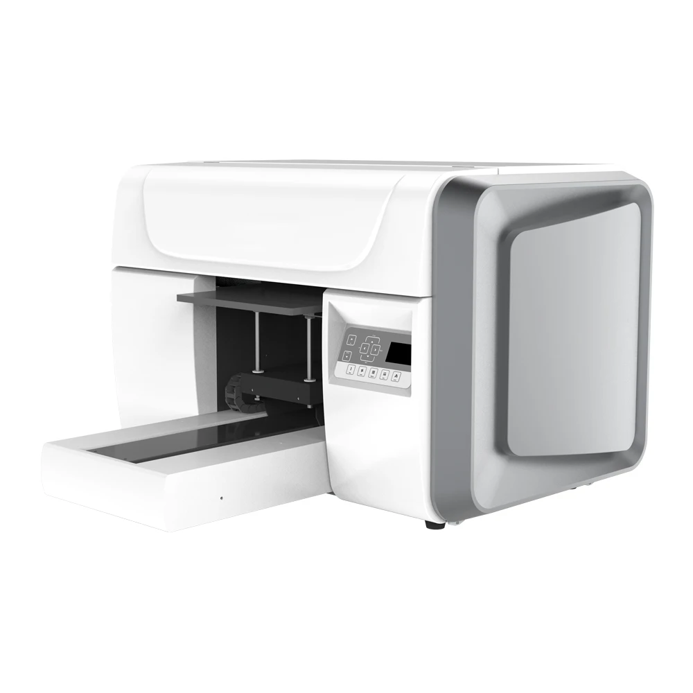 CALCA Digital Industry UV Printer A3 LED UV Flatbed Printer for T-shirt Phonecase Bottles Glass Metal Acrylic Wood US Stock