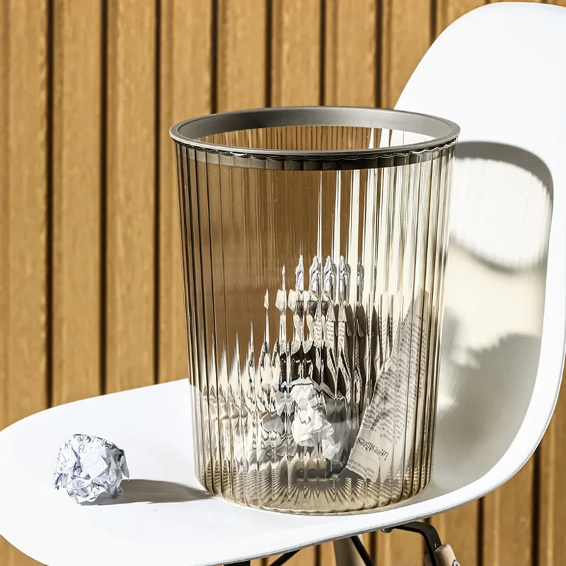 High Quality Hotel Supplies Dustbin Washroom Transparent Living Room Household Goods Dustbin