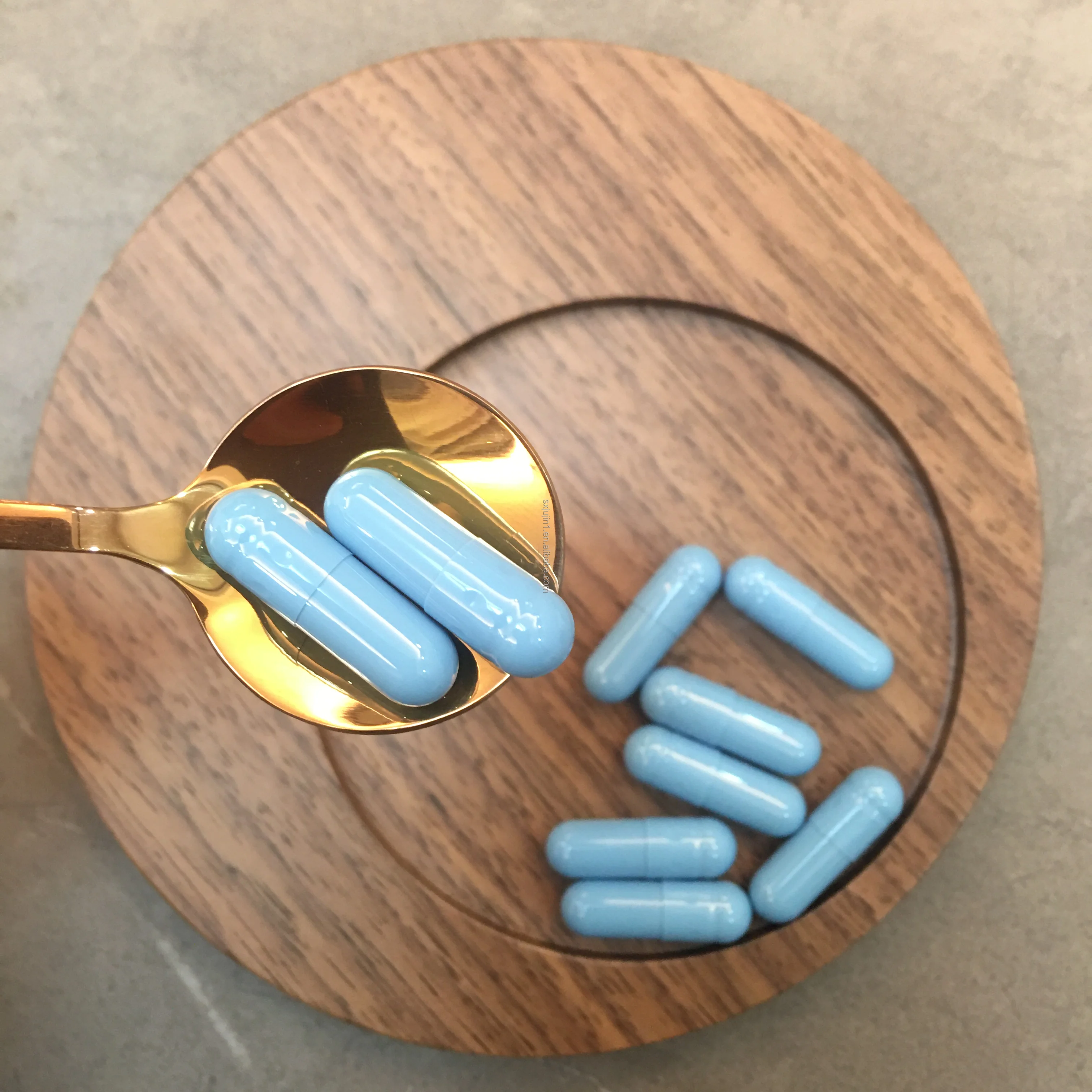 Customized Blue Separate Empty Capsule HPMC Raw Material Halal & GMP Certified