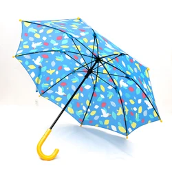 high quality kid straight umbrella design custom for kids 21inch safe manual opening with custom