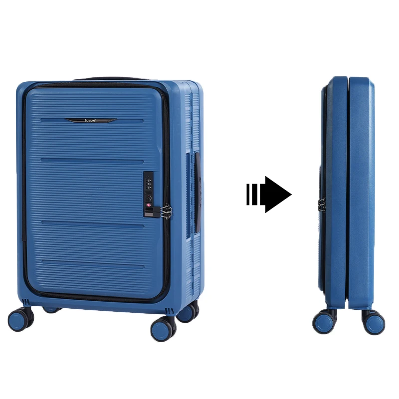 24 inch PP inexpensive waterproof foldable luggage popular style carry on luggage for travel unisex business trolley bag