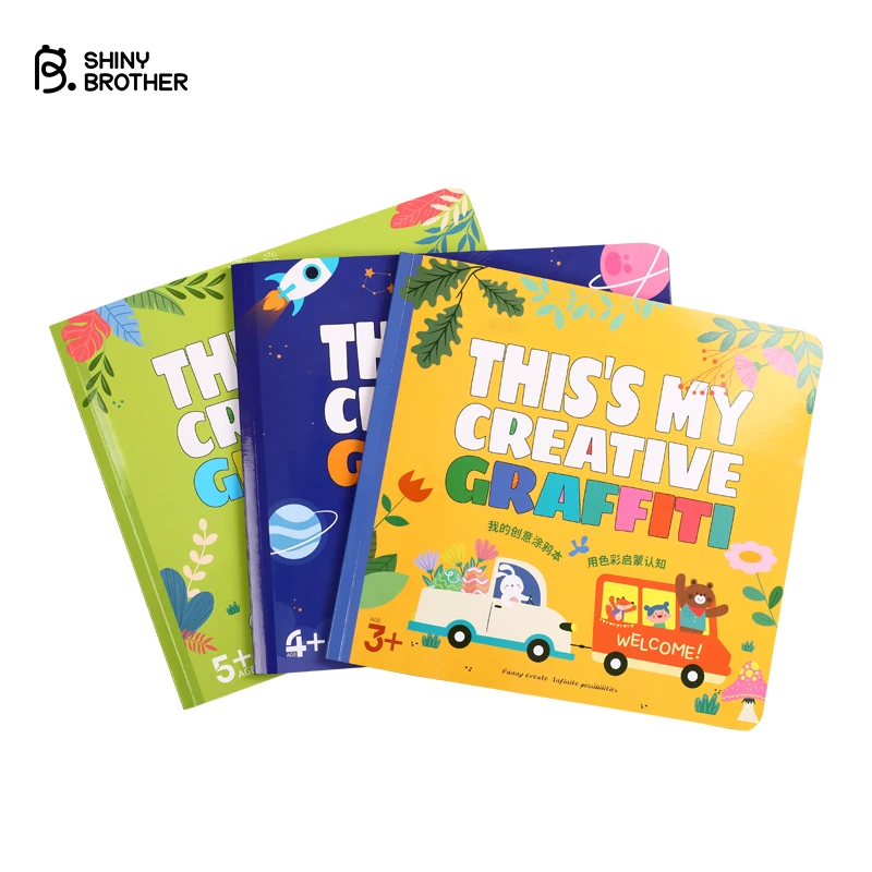 hot  sale  Children Puzzle Creative Doodle Drawing Book Children Enlightenment Doodle Book for 3+ Children