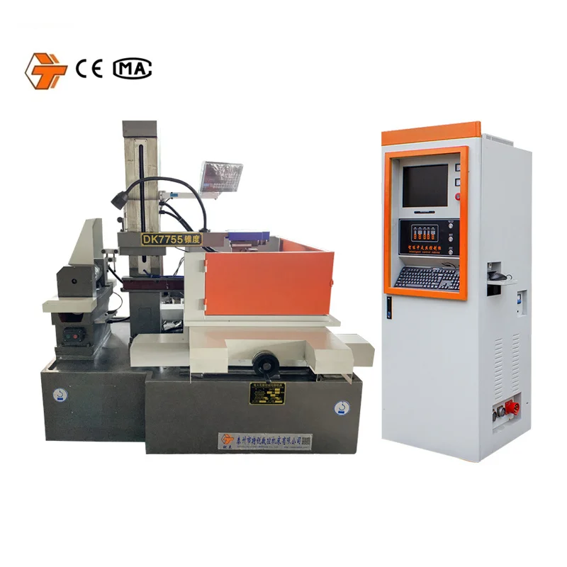 New condition wire cutting CE certified CNC wire cut wire edm machines DK7755