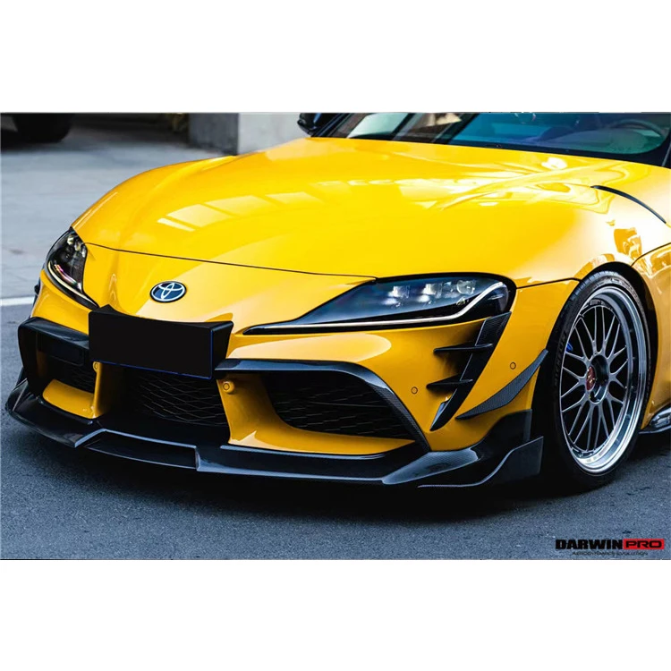 DarwinPRO BKSS Style carbon fiber front Canards Splitter For 2019 to 2023Toyota GR Supra J29 DB A90 A91