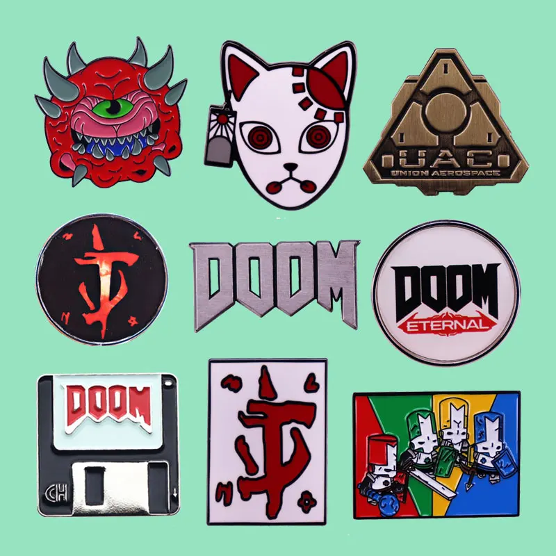 Classic Cartoon Game Metal Lapel Badge Anime Accessories Brooch Personality Backpack Clothes Decorative Pin Exquisite Medal Gift
