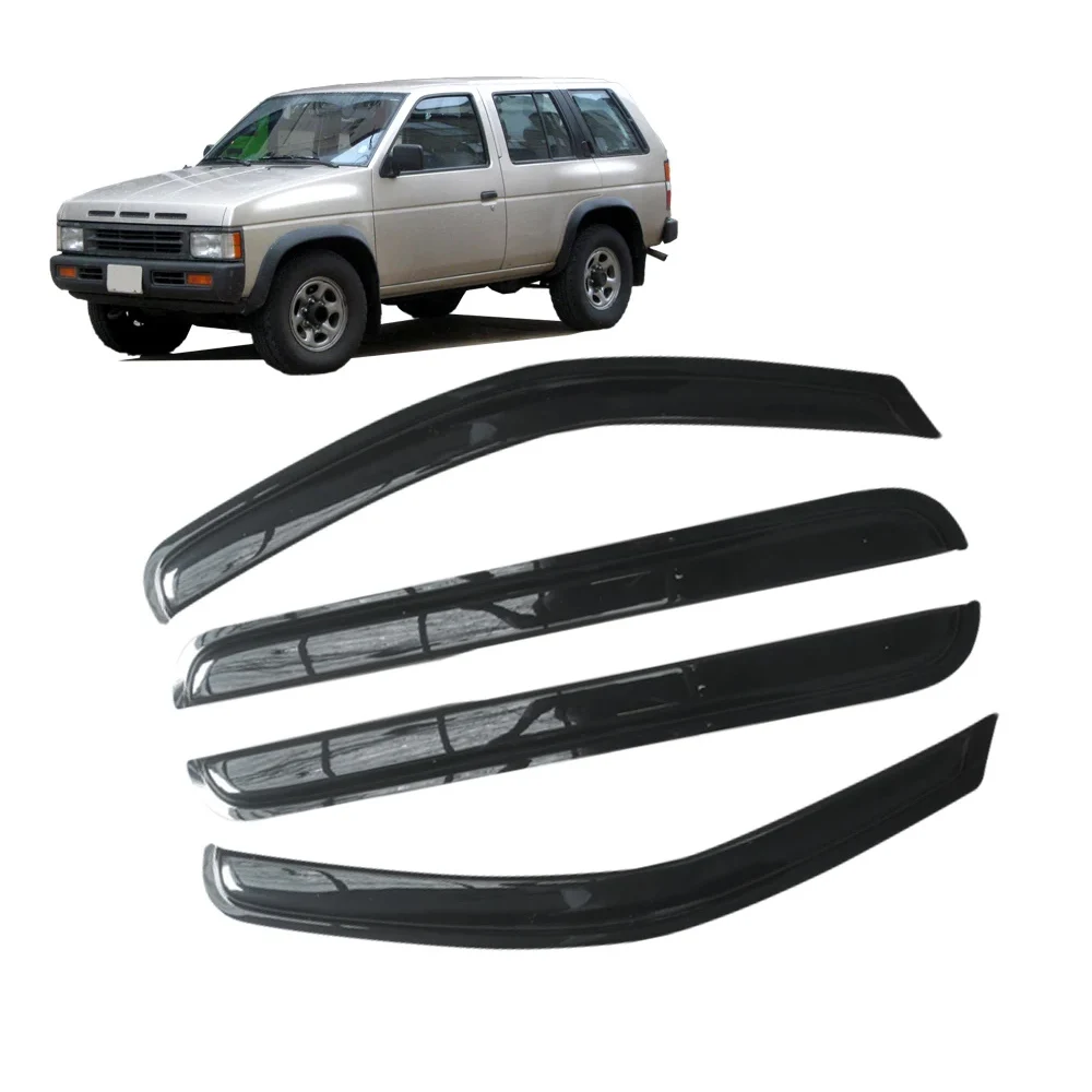 Для Nissan Pathfinder 1987-2024 Автомобильные Боковые оконные дефлекторы козырьки черные дождевые защитные дверные затемненные