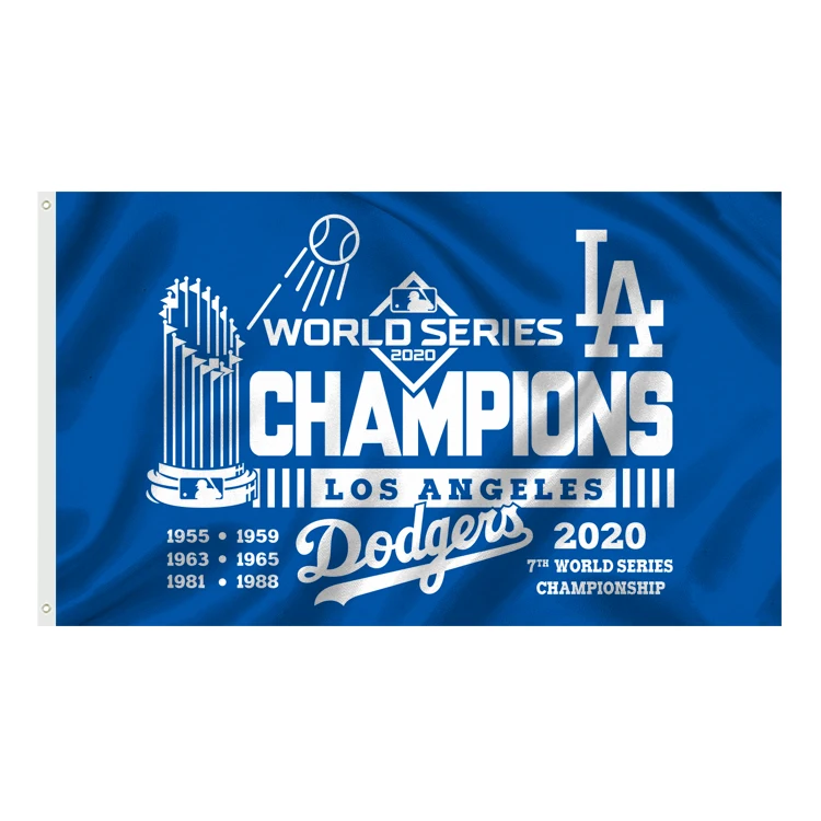 Оптовая продажа любой логотип флаг Mlb Los Angeles Dodgers MLB команды
