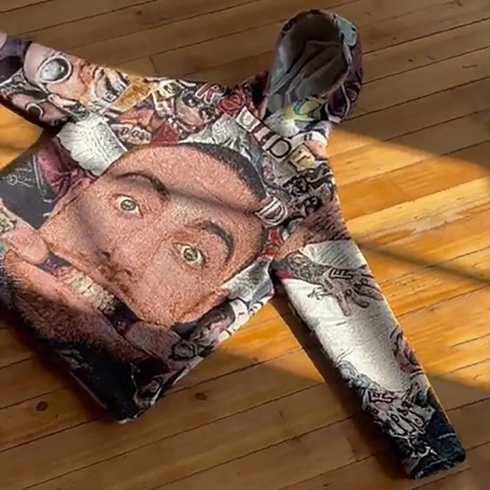 Custom Manufacturer Tapestry Clothing Woven Tapestry Hoodie