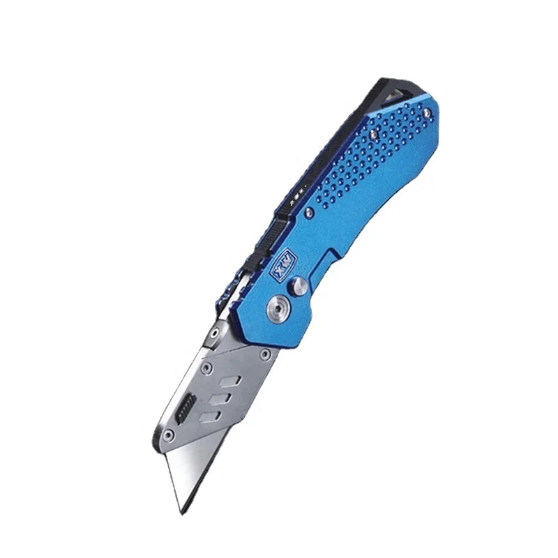 Складной карманный нож-тяжелая коробка резак, быстрые изменения лезвия, замок-назад дизайн, и корпус из цинкового сплава