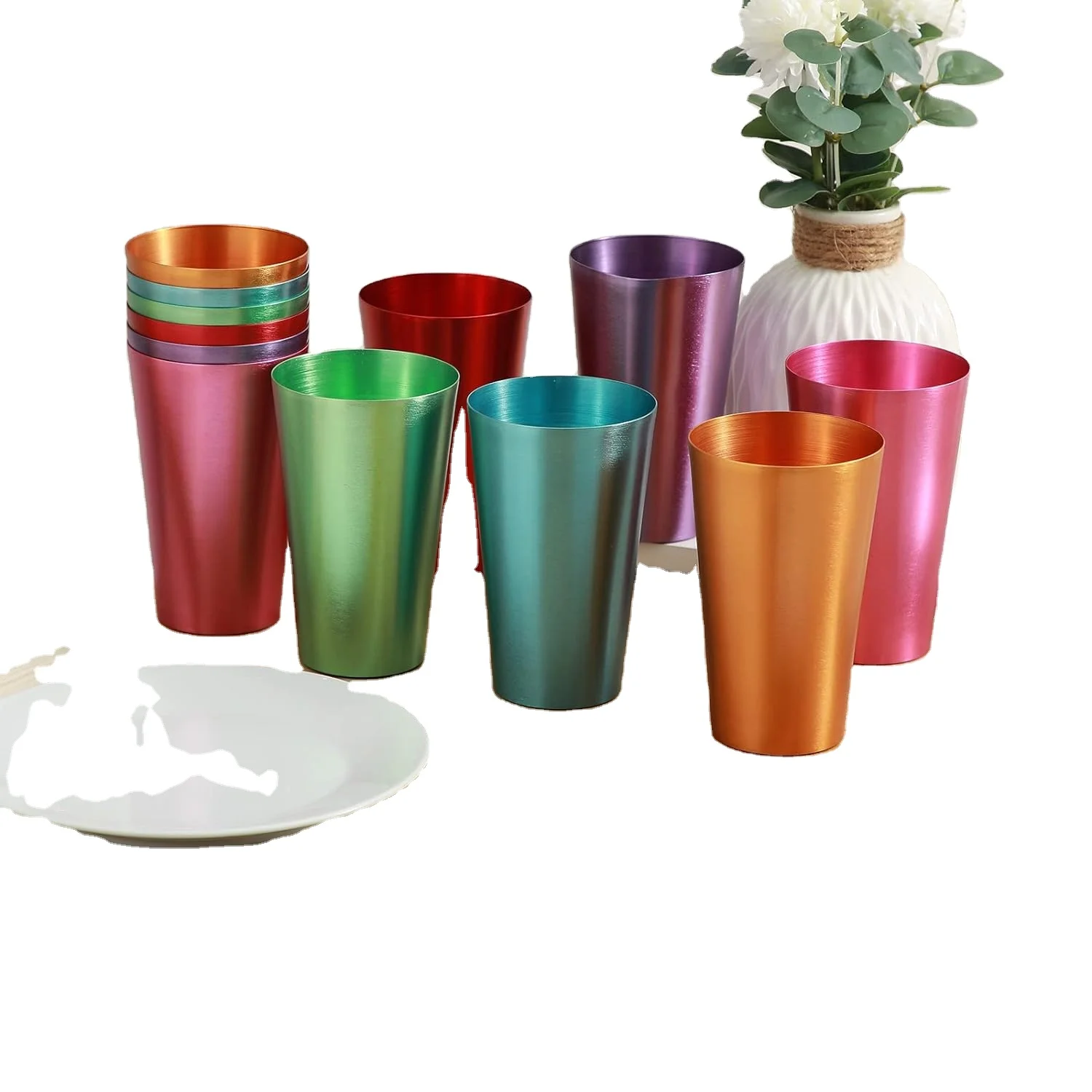 new aluminium mug  color changing color changing cup 16oz metal color changing cup aluminum cup with  best price