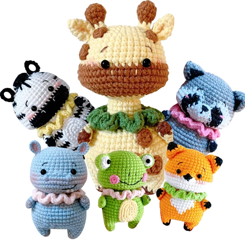 Crochet Animal Kit DIY Crocheting Kit Handmade Animal Crochet Toys