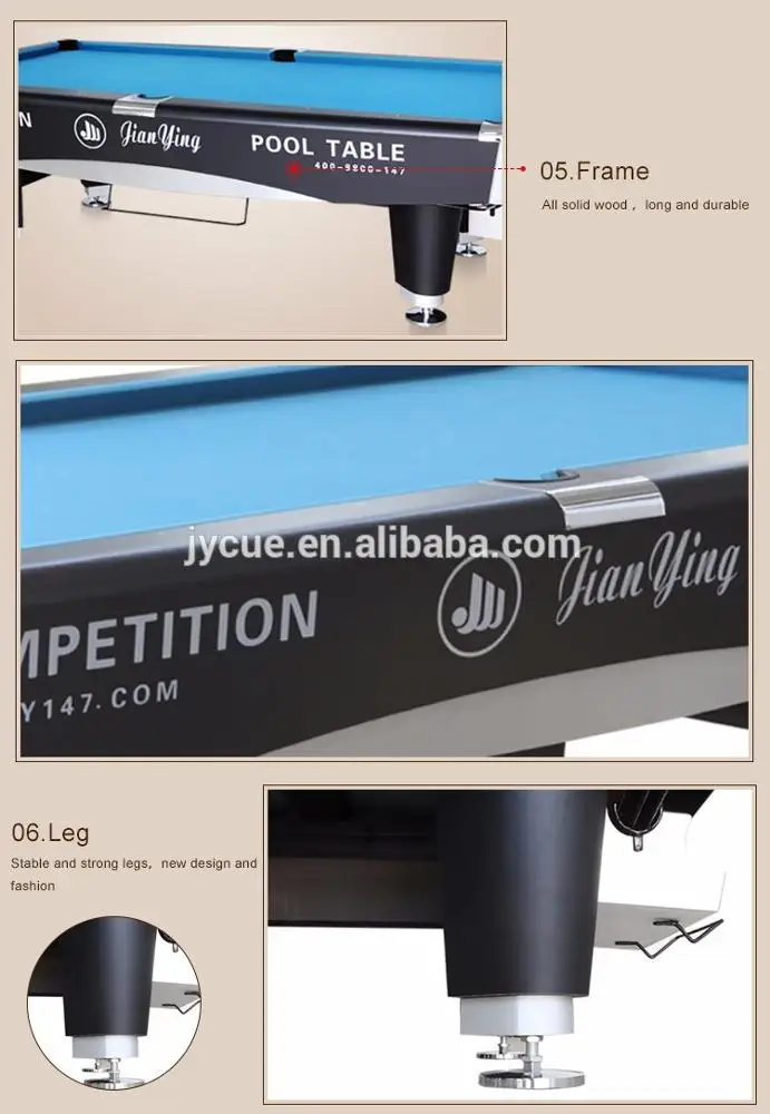 China High End Mesa De Billar Band Bottom Price Europe Standard Round Pool Billiard Tables