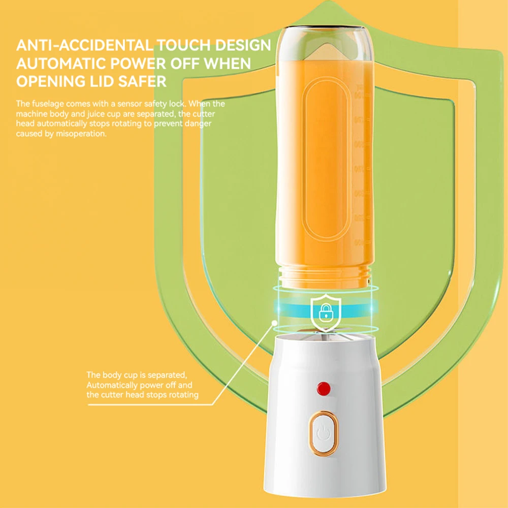 High Speed Usb Rechargeable Mini Fresh Juice Juicer Mixeur Fresh Fruit Mixer Bottle Smoothie Portable Bottle Blenders