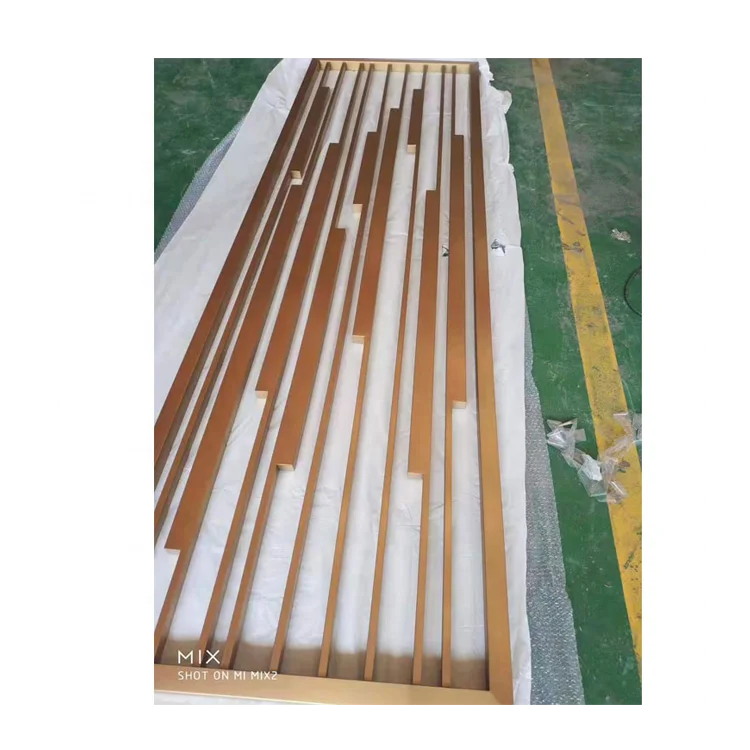 Custom Pattern Carving Room Partition Home Living Metal Room Divider Restaurant Partition Galvanic Metal Partition