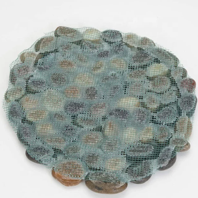Lawn Garden Round Decorative Pebble stepping stones mat