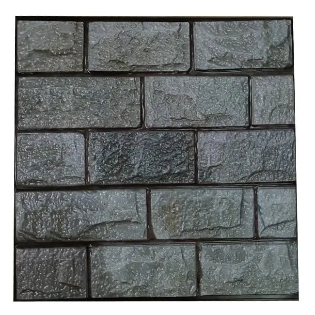 
Hot selling DIY 3D PVC foam brick wallpaper 