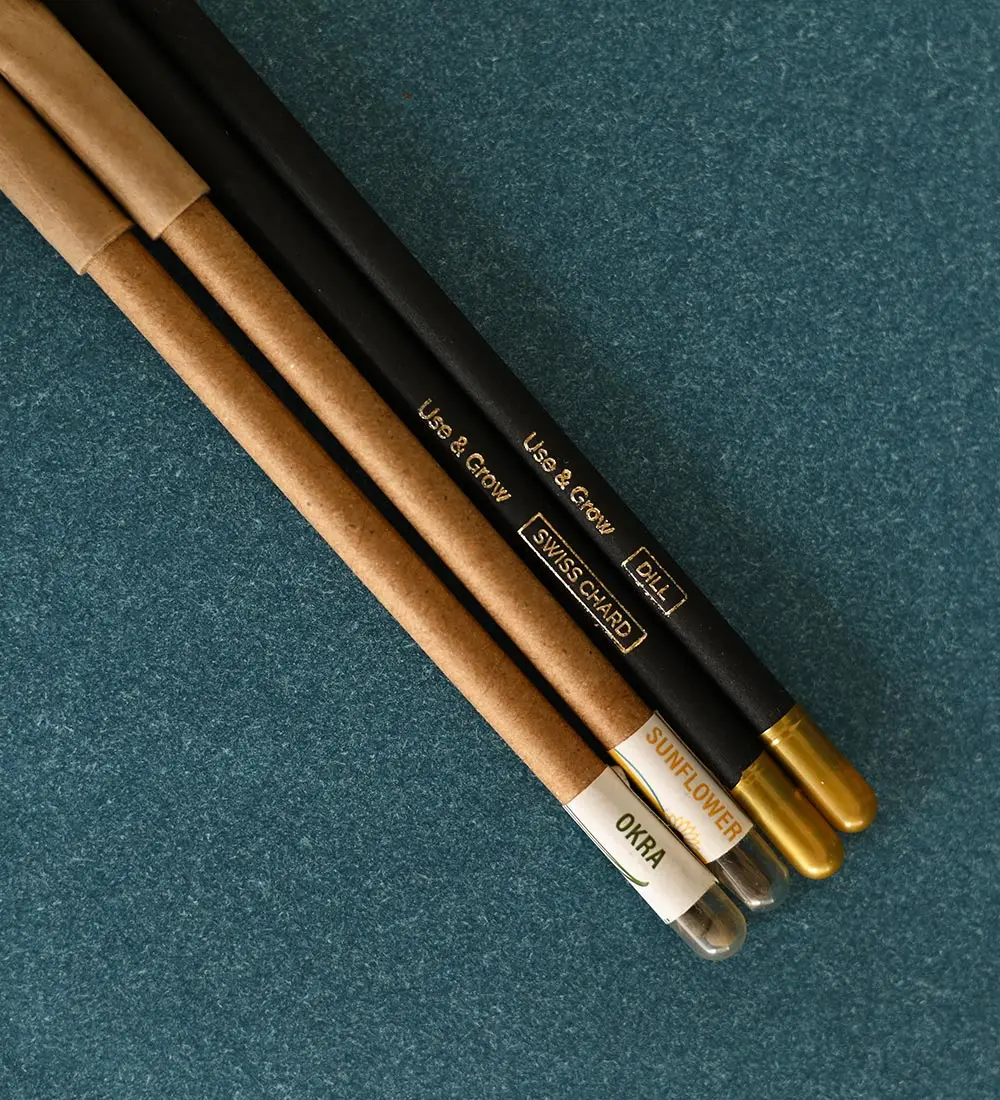 A5 Eco Friendly Notebook Handmade Recycled Paper with  Seed Cover Notepad Plantable pencil with seeds Notebook for gift