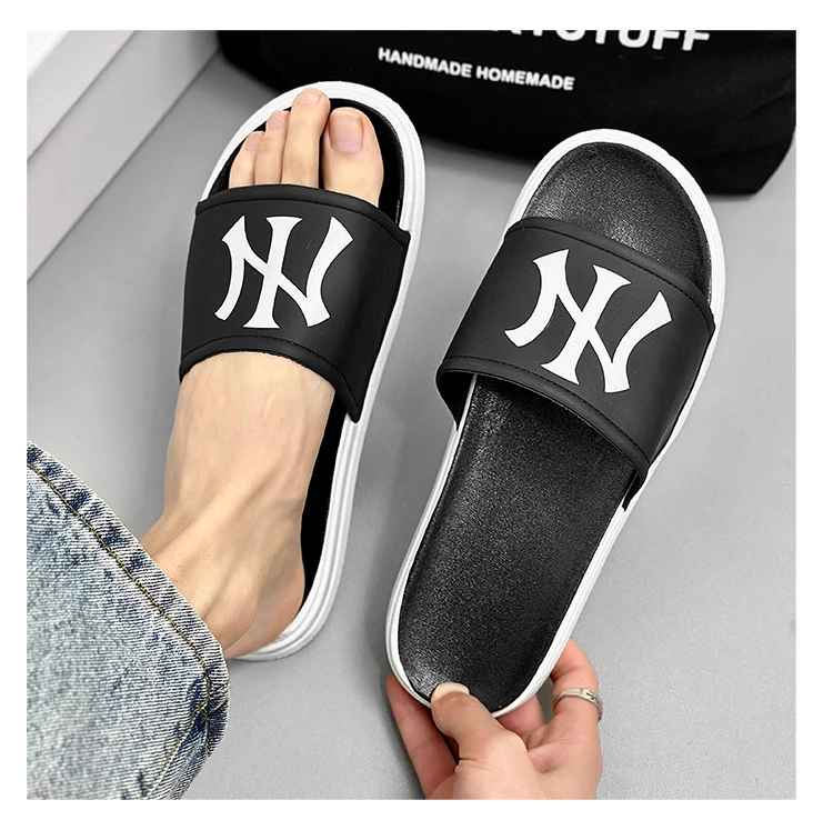 2024 Шлепанцы мужские летние модные шлепанцы уличные Нескользящие пляжные туфли Модные Отличительные